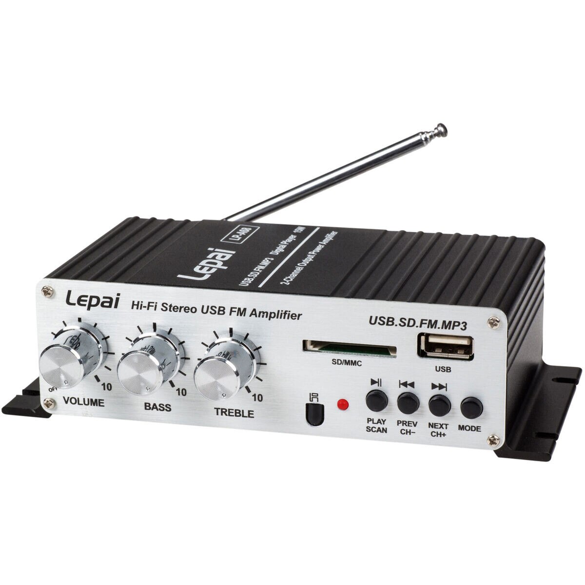 Lepai LPA68 2 x 15W Mini Amplifier with Remote USB MP3 Media Card FM